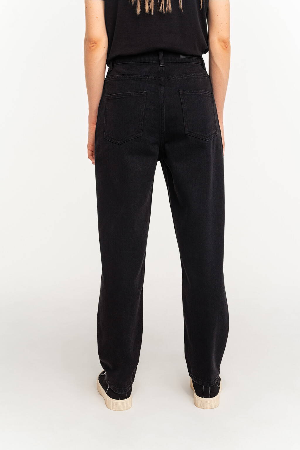 брюки джинсовые женские - цвет черный - 4