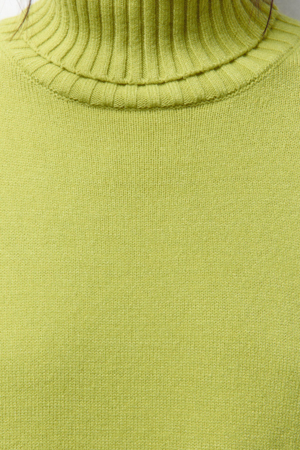 Свитер вязаный свободный с воротником - цвет зеленый - 6