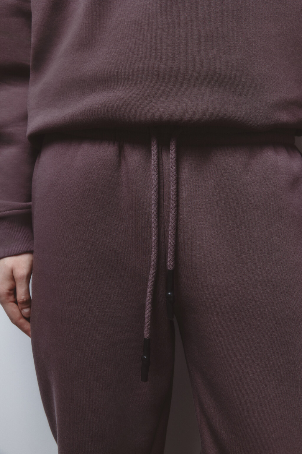 Брюки-джоггеры утепленные с начесом - цвет бежевый - 7