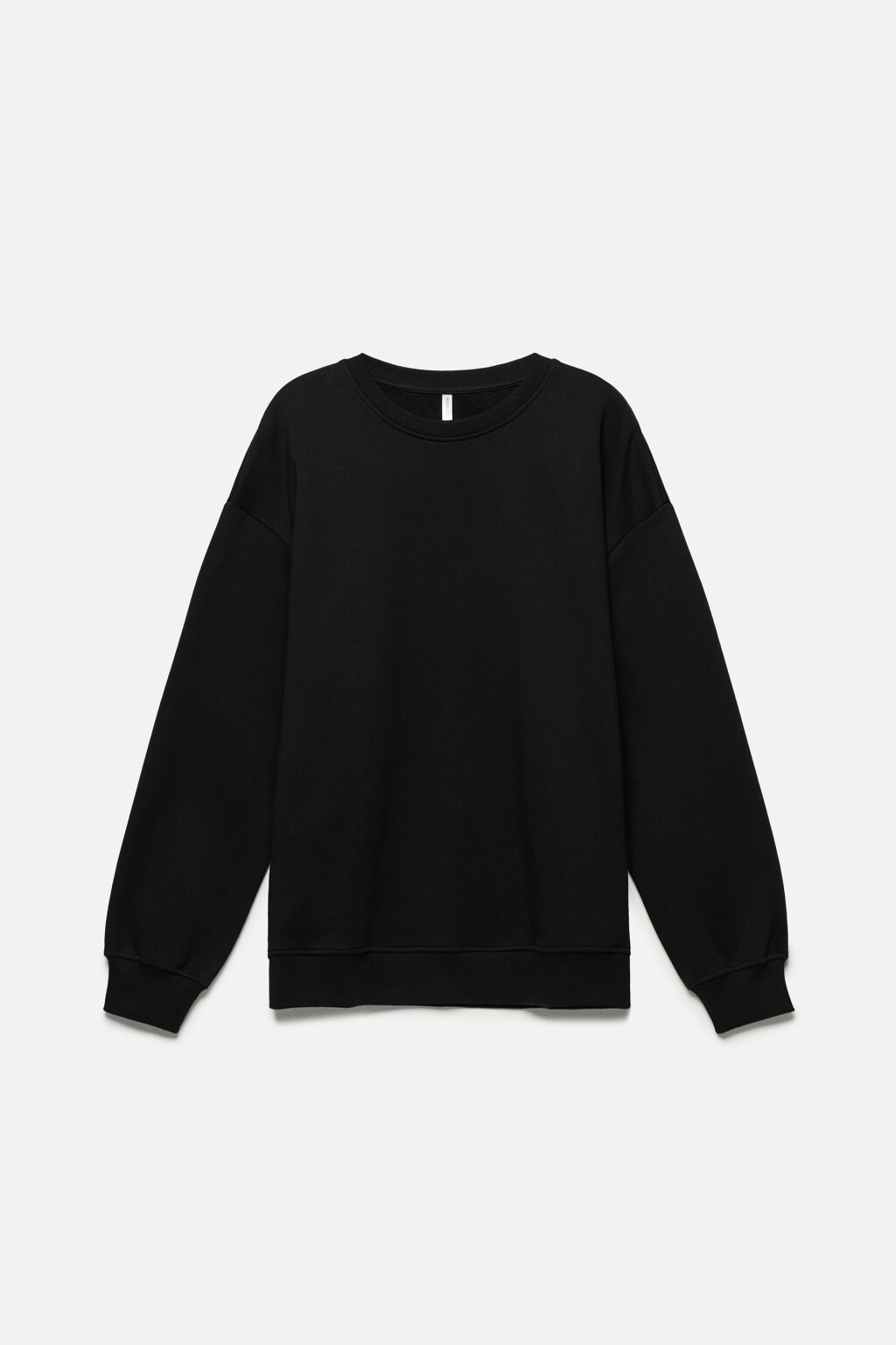 Свитшот SWEATSHIRT оверсайз базовый - цвет черный - 8