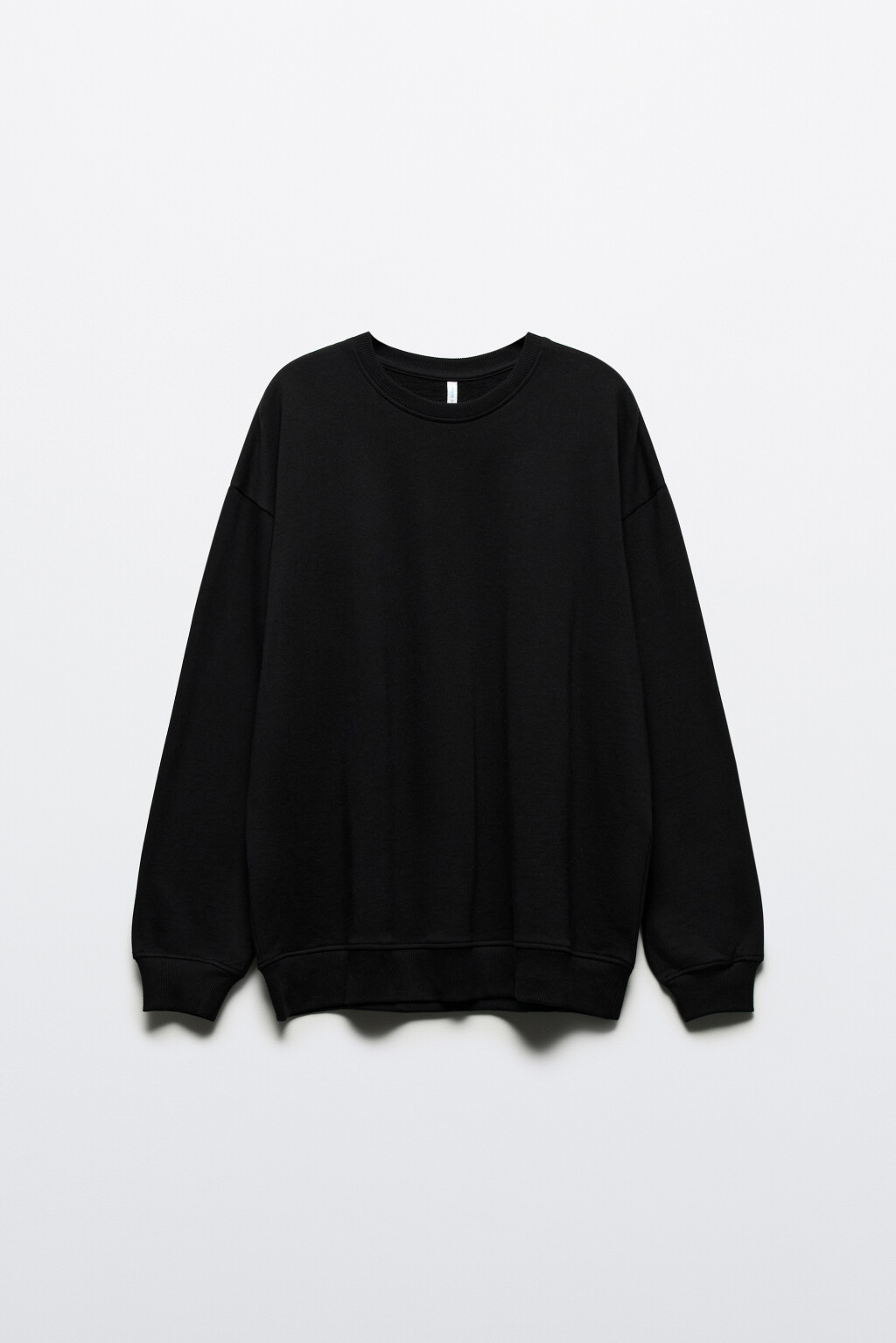 Свитшот oversize базовый утепленный из футера - цвет черный - 9