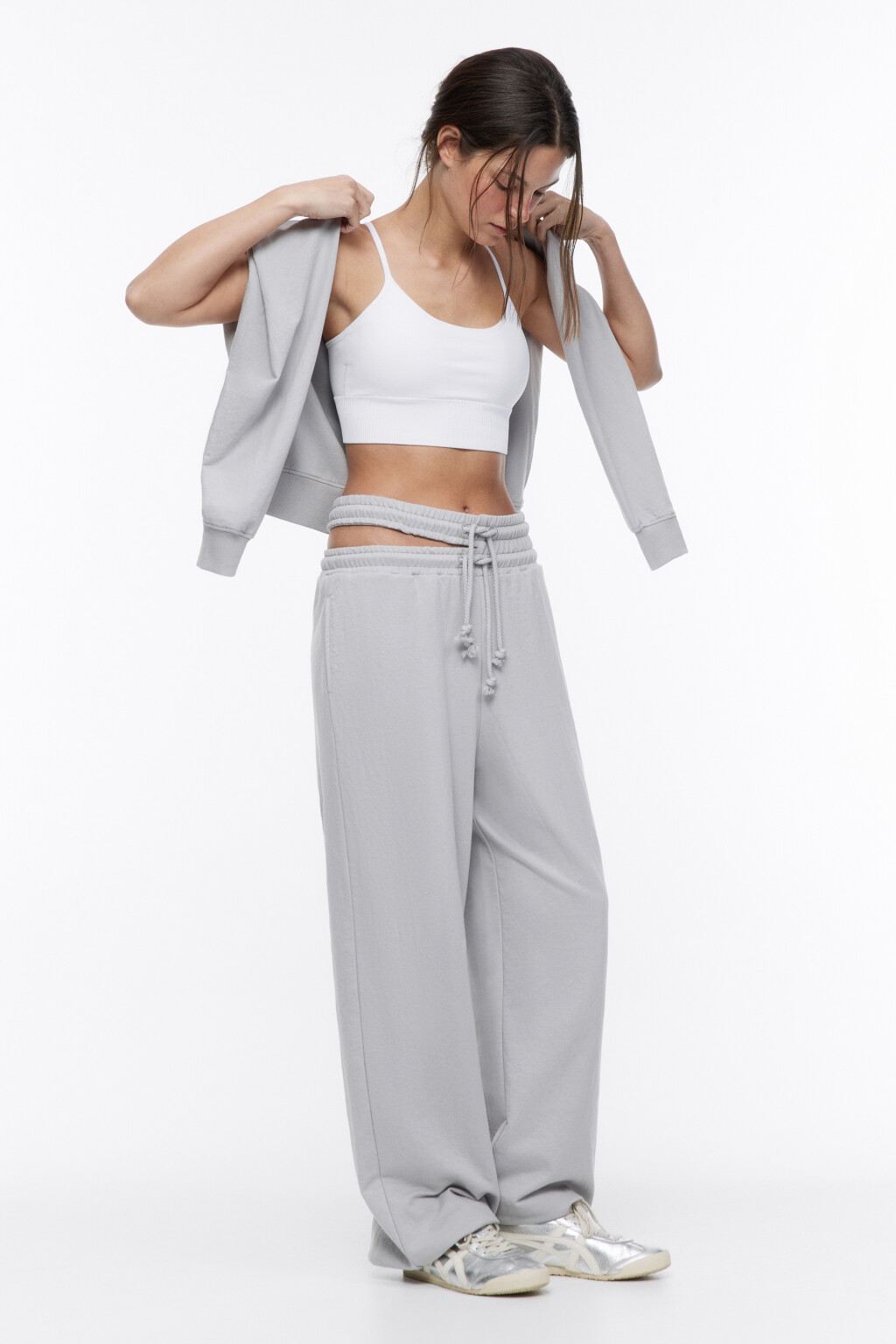 Топ-бюстгальтер спортивный бесшовный - цвет белый - 5