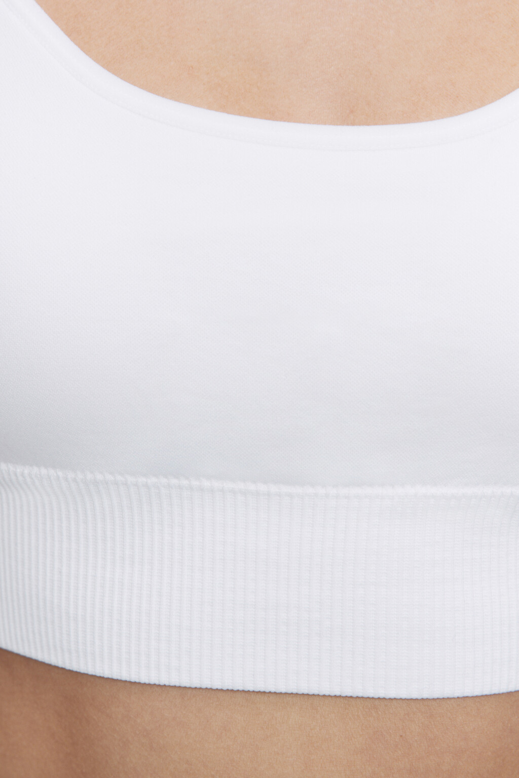 Топ-бюстгальтер спортивный бесшовный - цвет белый - 7