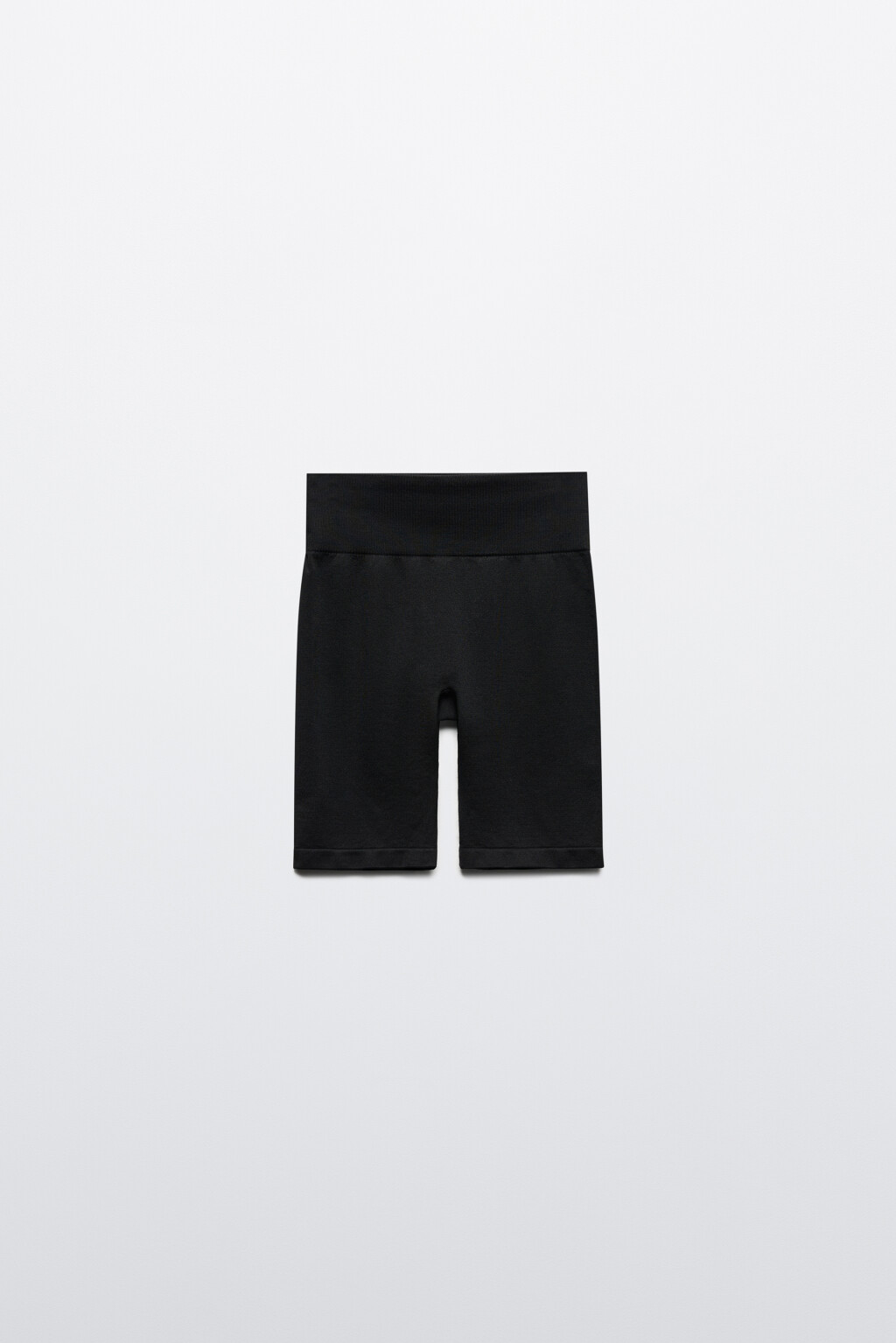 Шорты-велосипедки бесшовные с высокой посадкой - цвет черный - 10