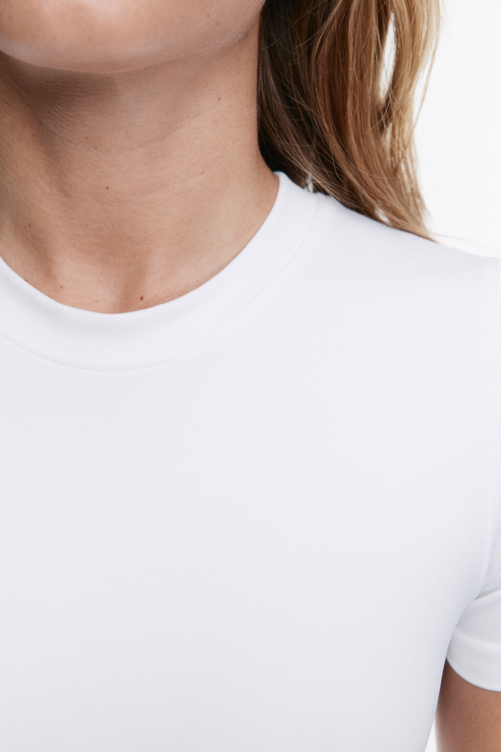 Топ-футболка спортивный бесшовный - цвет белый - 6