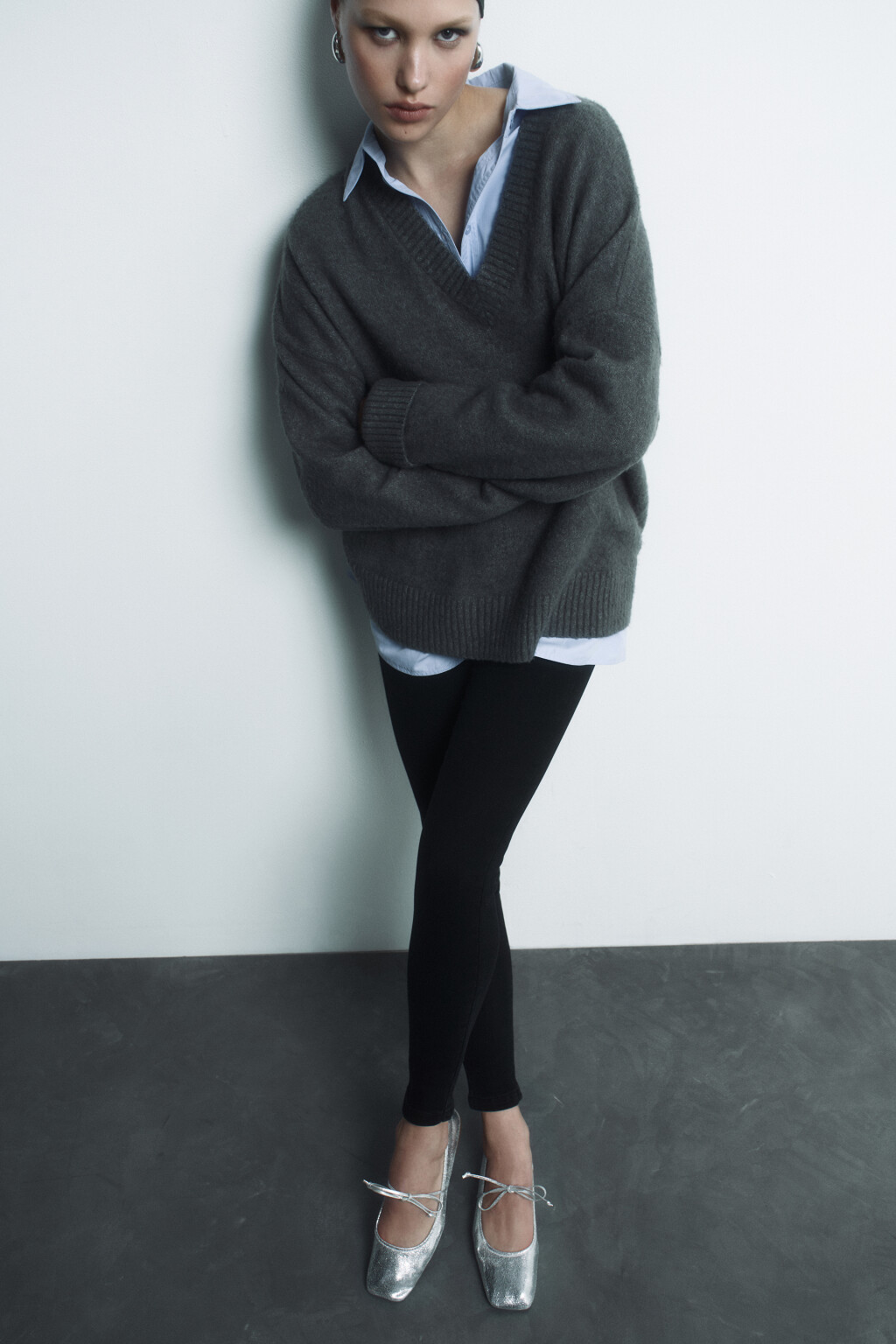 Джинсы skinny облегающие с высокой посадкой - цвет черный - 7