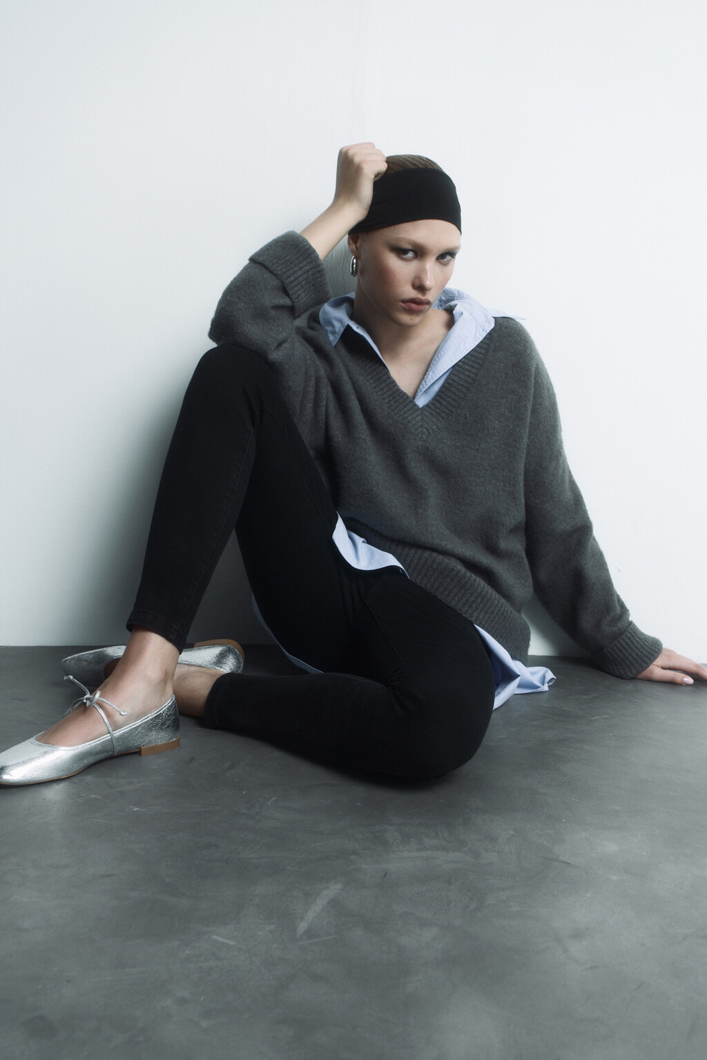 Джинсы skinny облегающие с высокой посадкой - цвет черный - 9