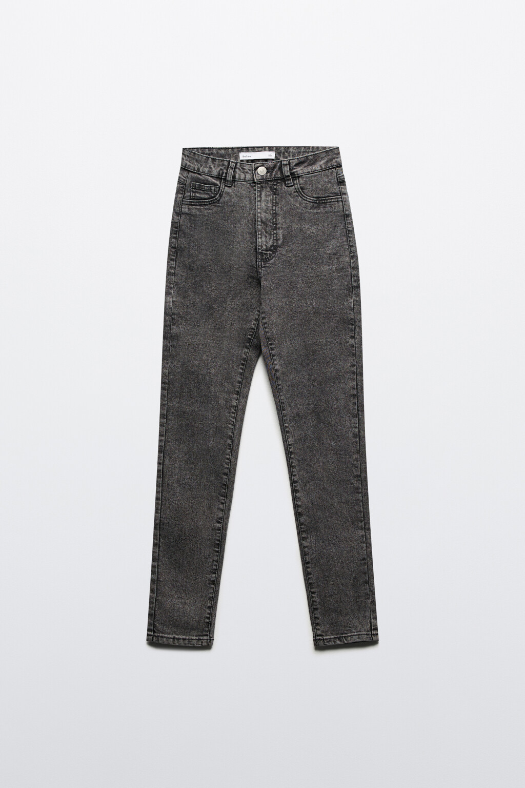 Джинсы skinny fit облегающие с высокой посадкой - цвет серый - 8