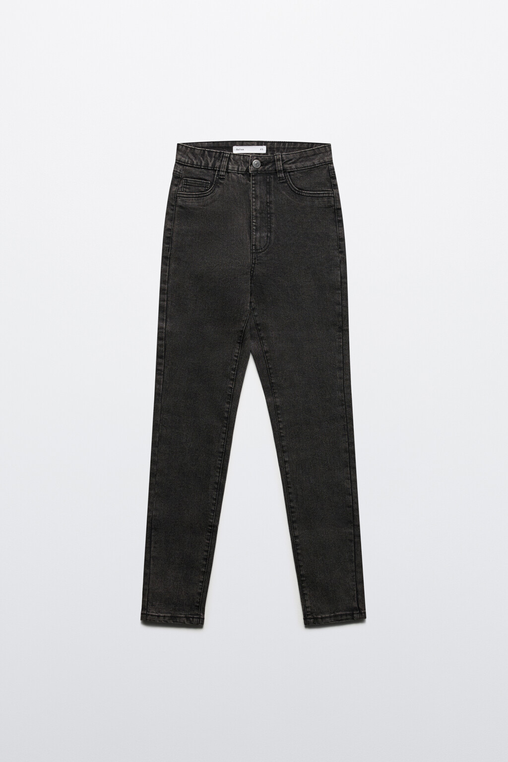 Джинсы skinny fit облегающие с высокой посадкой - цвет серый - 8