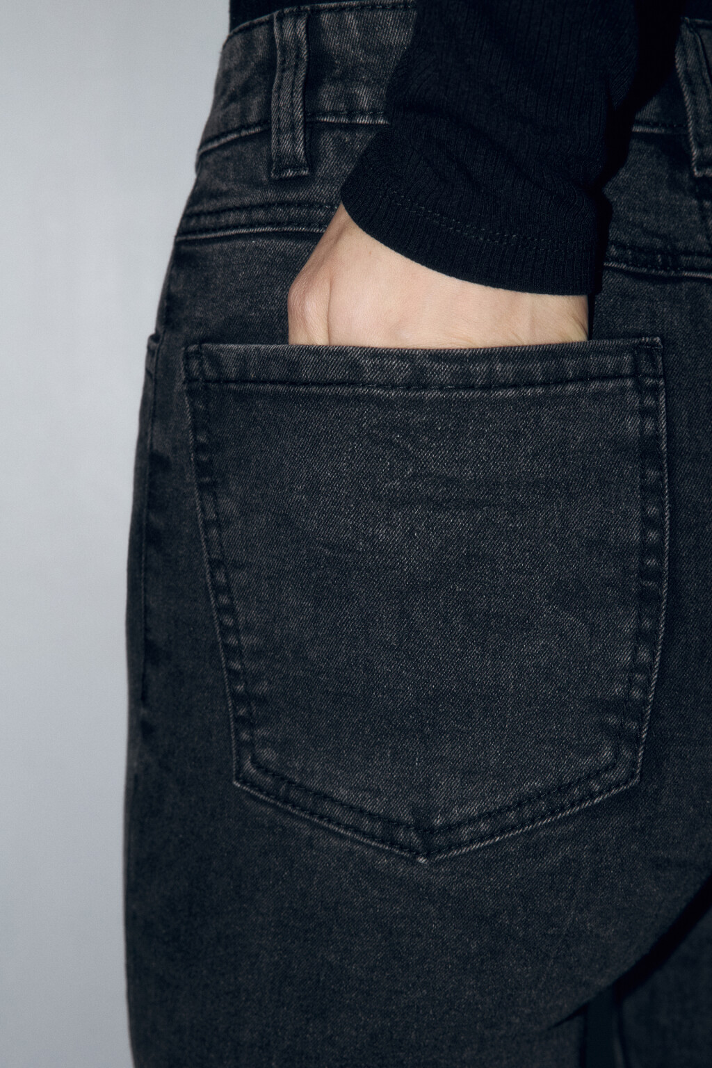 Джинсы skinny fit облегающие с высокой посадкой - цвет серый - 7