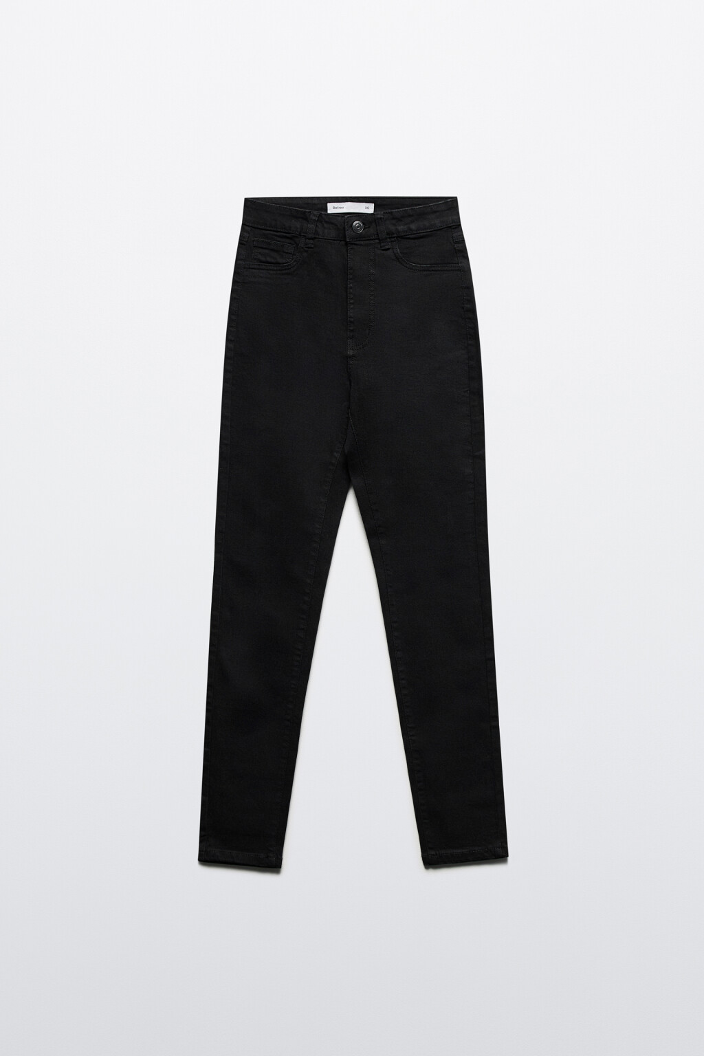 Джинсы skinny fit облегающие с высокой посадкой - цвет черный - 8