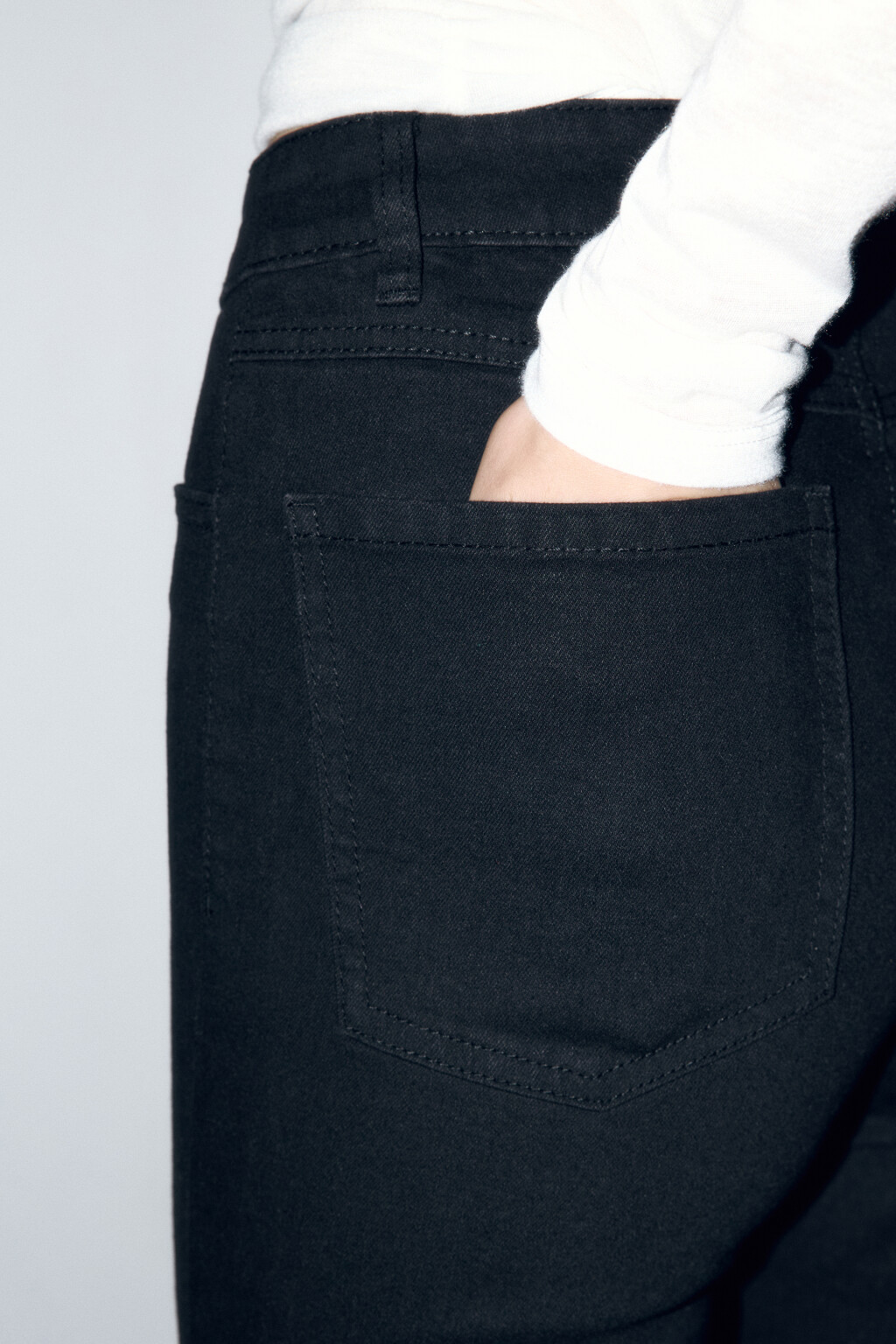 Джинсы skinny fit облегающие с высокой посадкой - цвет черный - 7