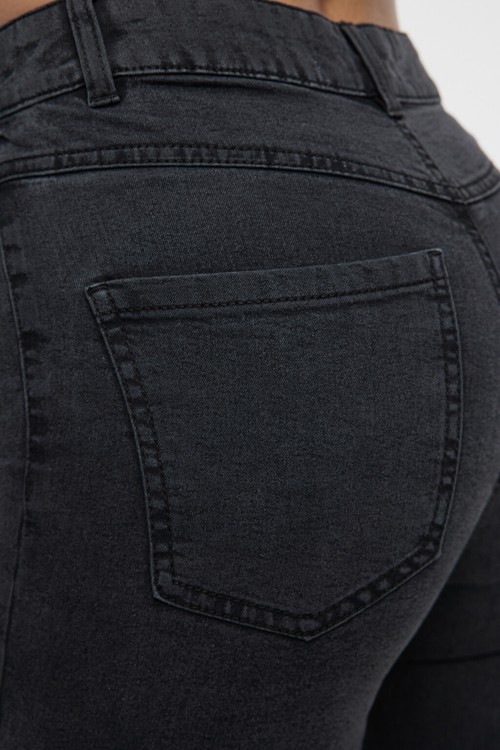 Джинсы skinny облегающие с высокой посадкой - цвет серый - 7