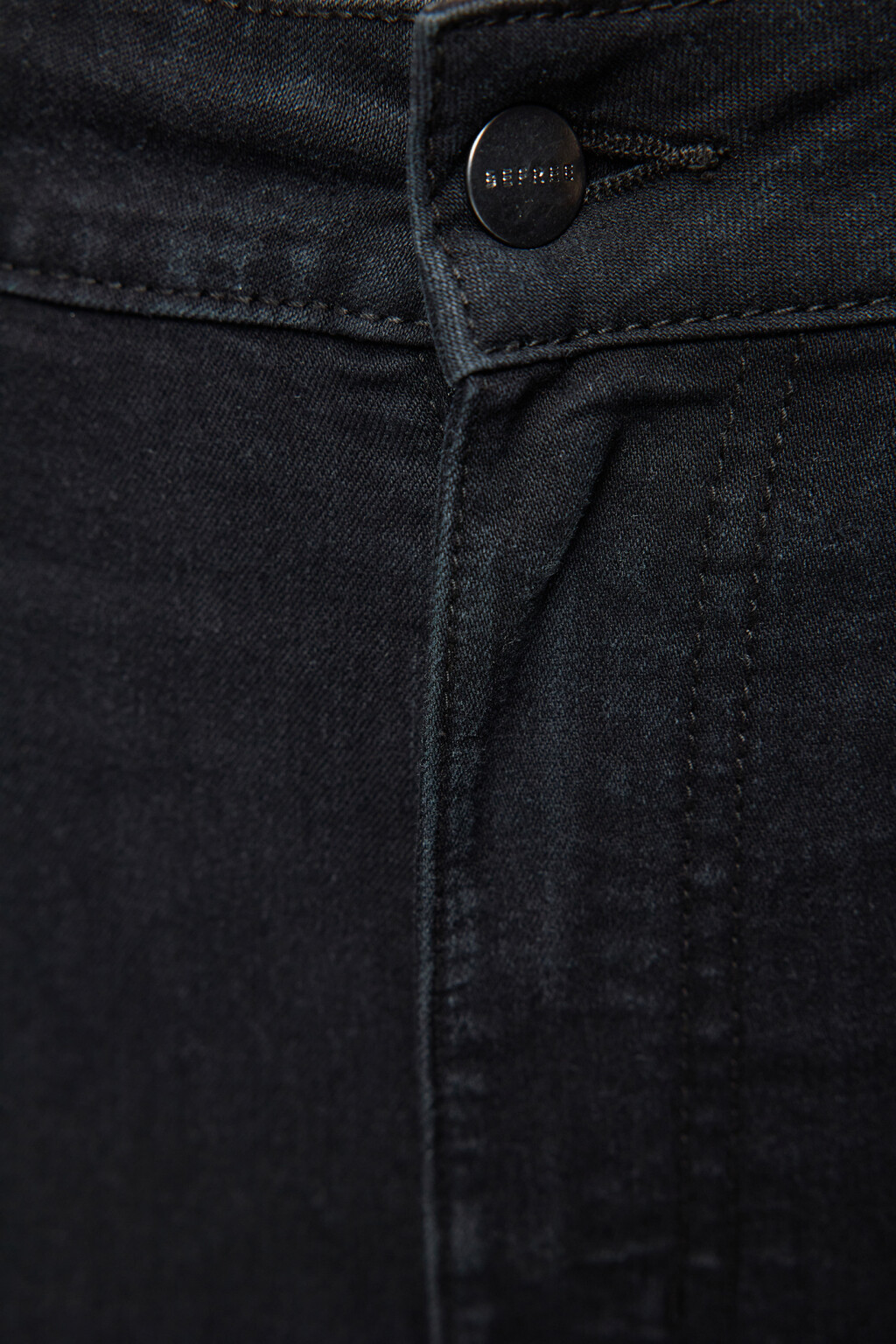 Джинсы skinny облегающие с высокой посадкой - цвет черный - 5