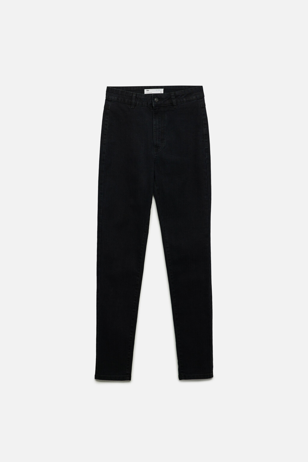 Джинсы skinny облегающие с высокой посадкой - цвет черный - 7