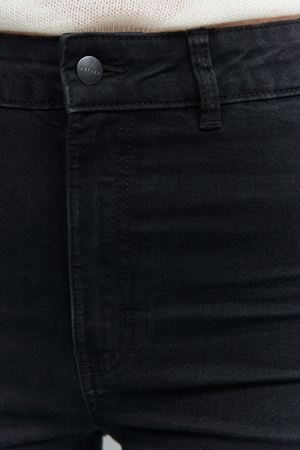 Джинсы skinny облегающие с высокой посадкой - цвет черный - 6