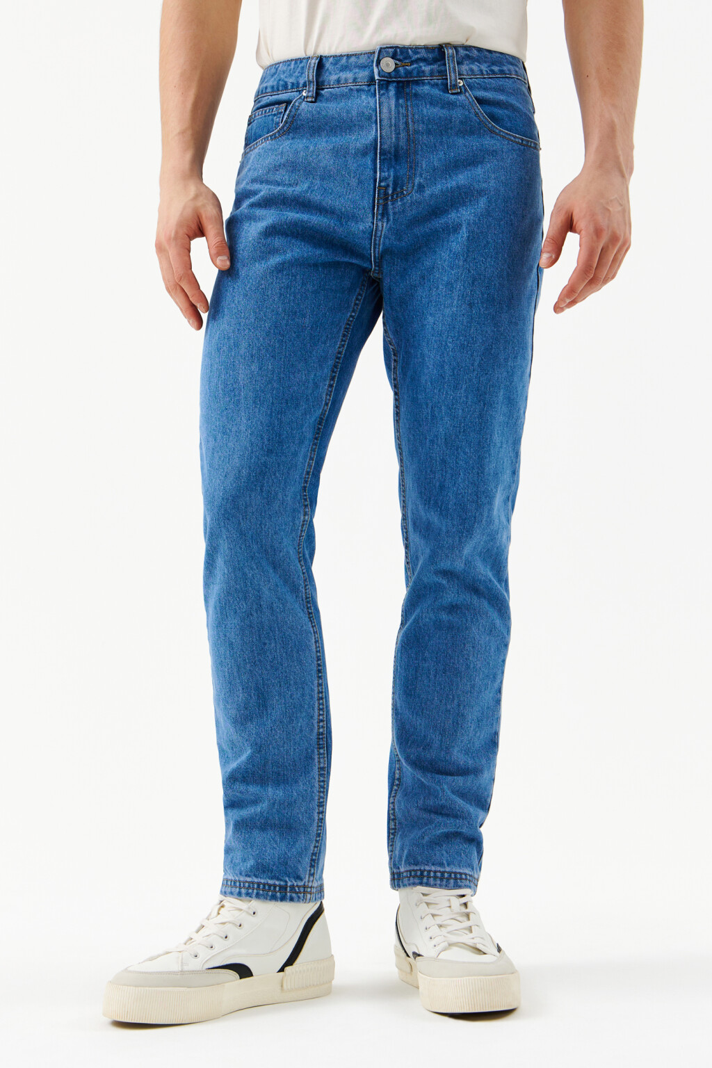 брюки джинсовые мужские - цвет голубой - 1