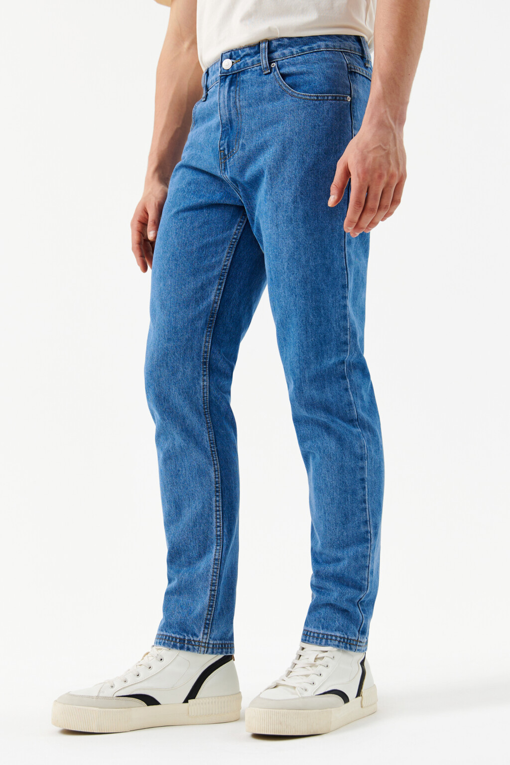 брюки джинсовые мужские - цвет голубой - 2