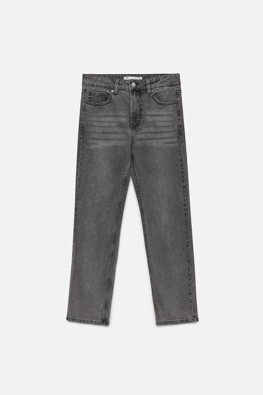 Джинсы slim зауженные со средней посадкой - цвет серый - 8