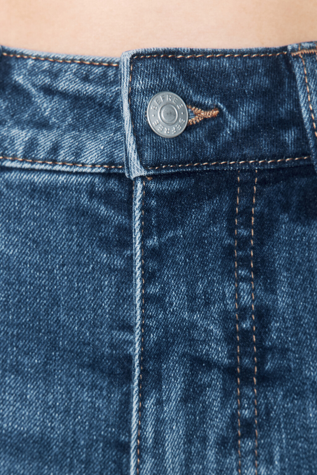 Джинсы slim зауженные со средней посадкой - цвет голубой - 6