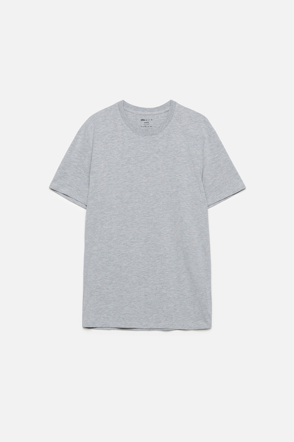 Футболка slim хлопковая меланжевая - цвет серый - 7
