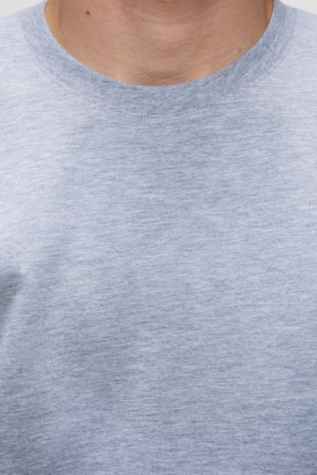 Футболка slim хлопковая меланжевая - цвет серый - 6