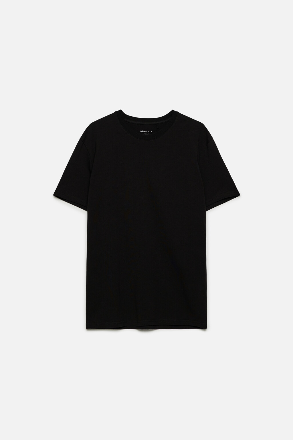 Футболка slim хлопковая облегающая базовая - цвет черный - 1