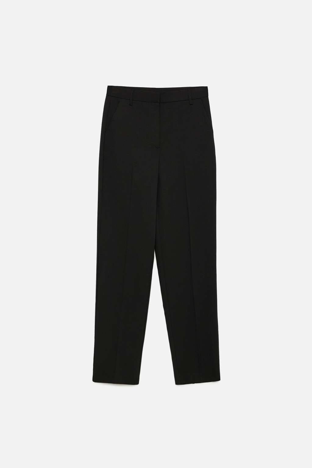 Брюки-чинос костюмные с высокой посадкой - цвет черный - 7