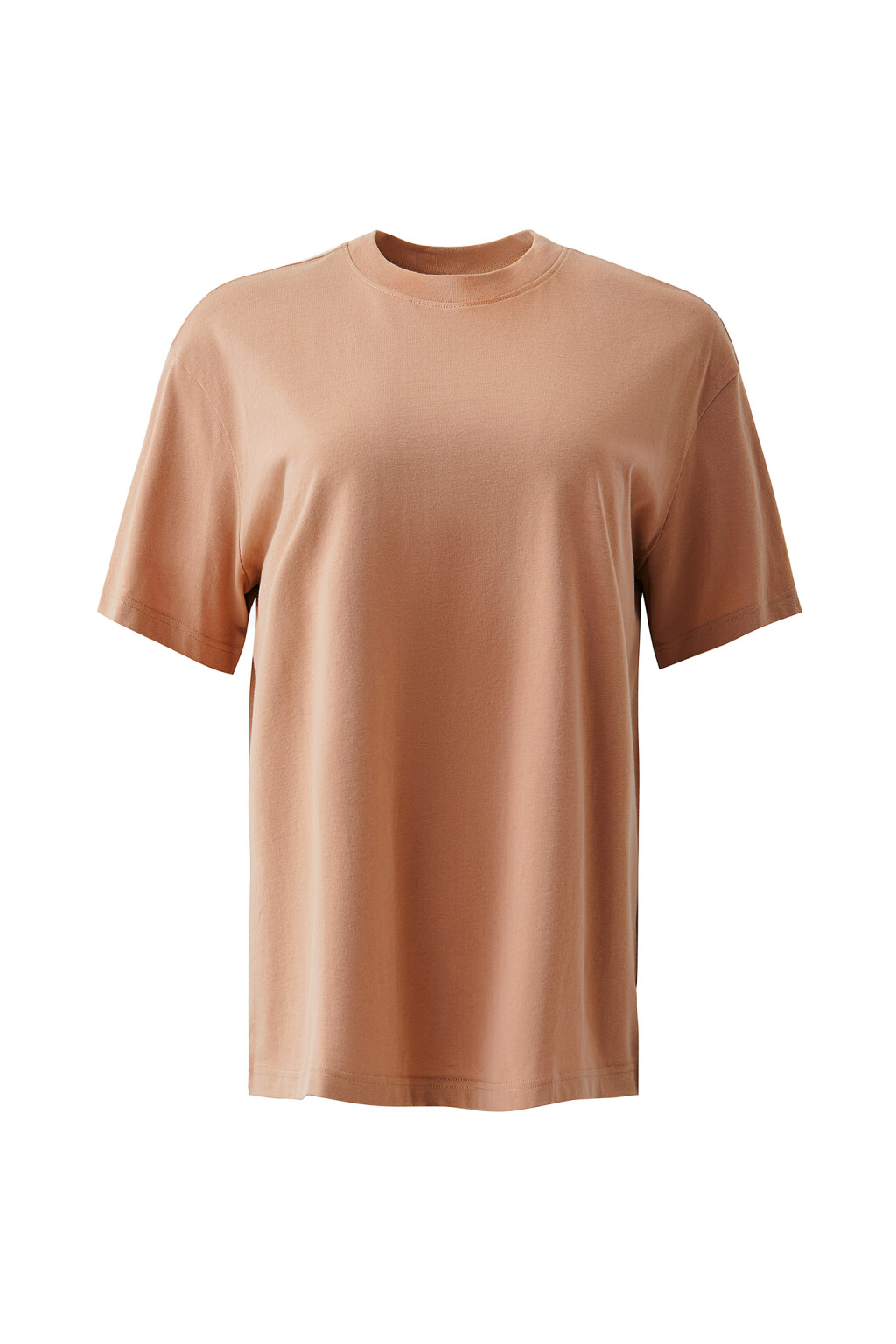 Футболка хлопковая oversize - цвет коричневый - 7