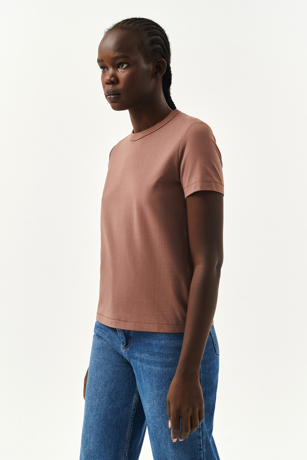 футболка хлопковая прямого кроя - цвет бежевый - 3