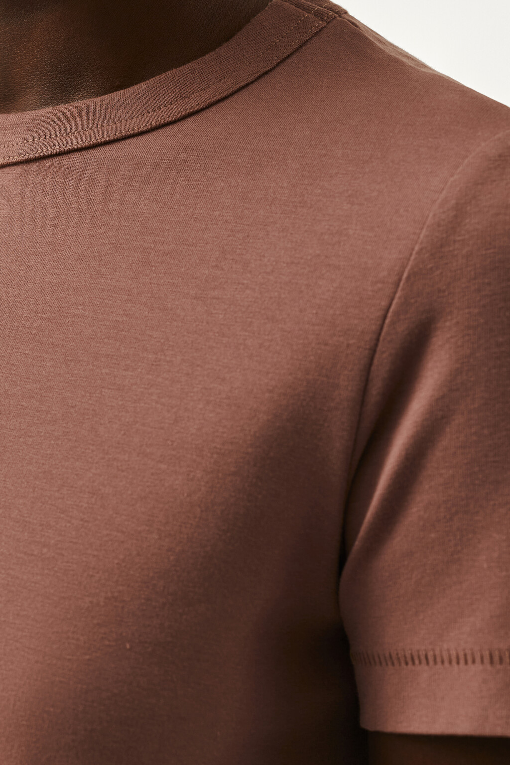 футболка хлопковая прямого кроя - цвет бежевый - 6