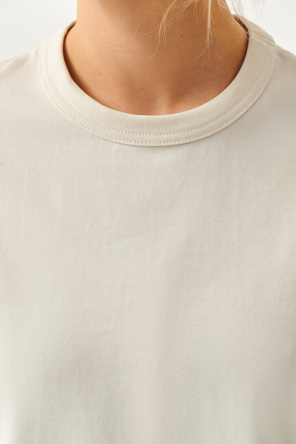 футболка хлопковая прямого кроя - цвет бежевый - 5