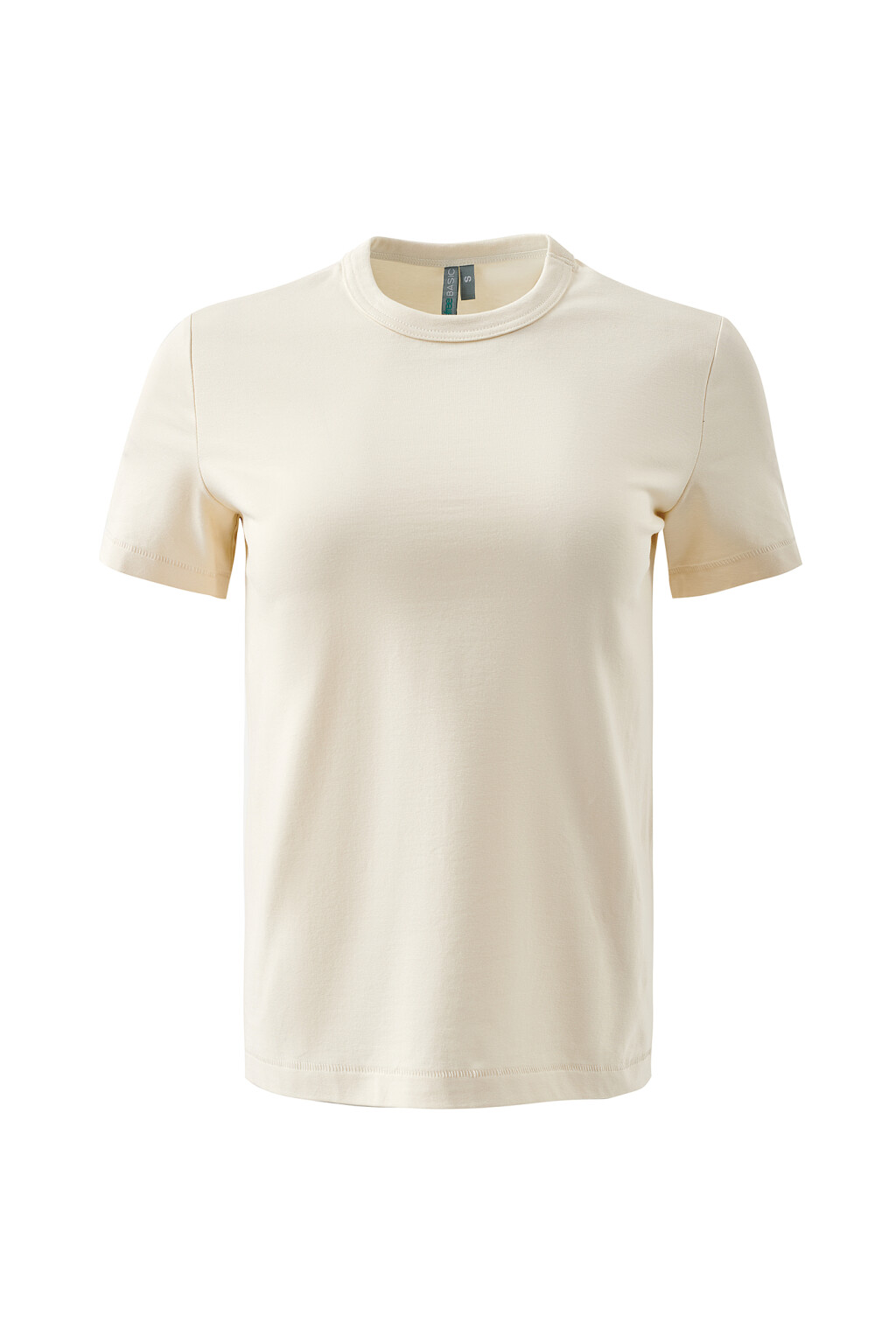 футболка хлопковая прямого кроя - цвет бежевый - 7