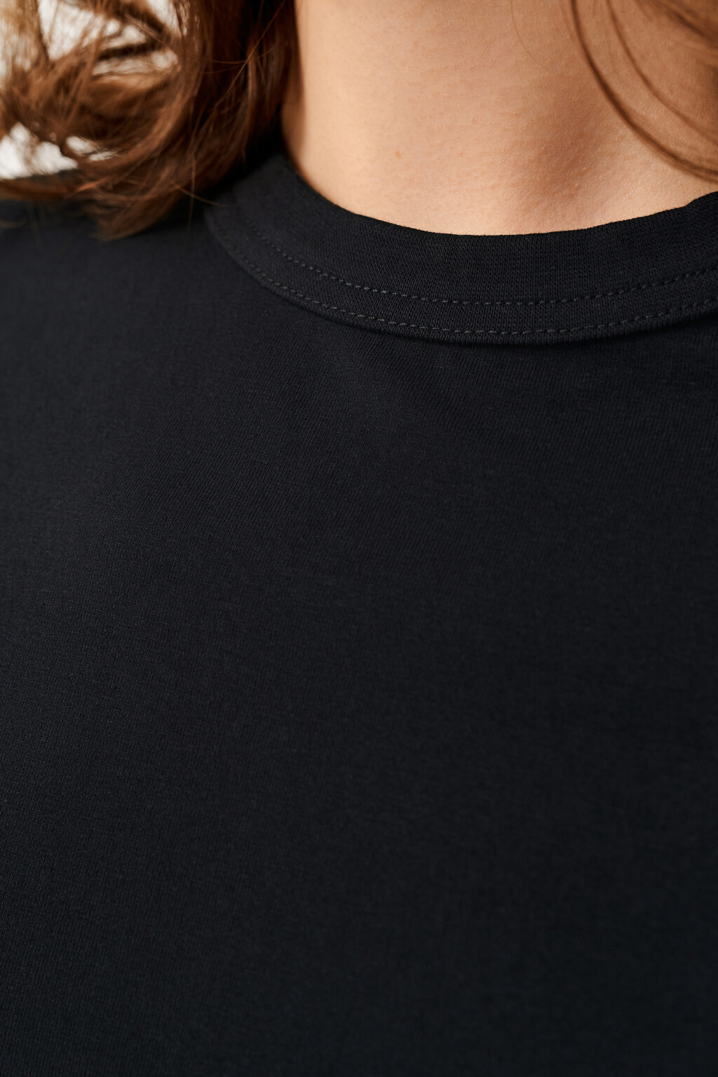 футболка хлопковая прямого кроя - цвет черный - 6