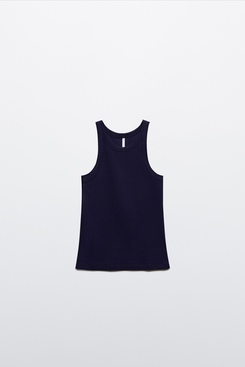 Майка TANKTOP облегающая в рубчик - цвет синий - 7