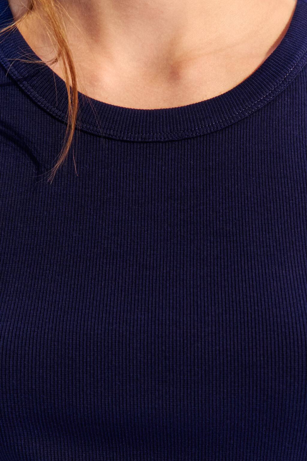 Майка TANKTOP облегающая в рубчик - цвет синий - 5