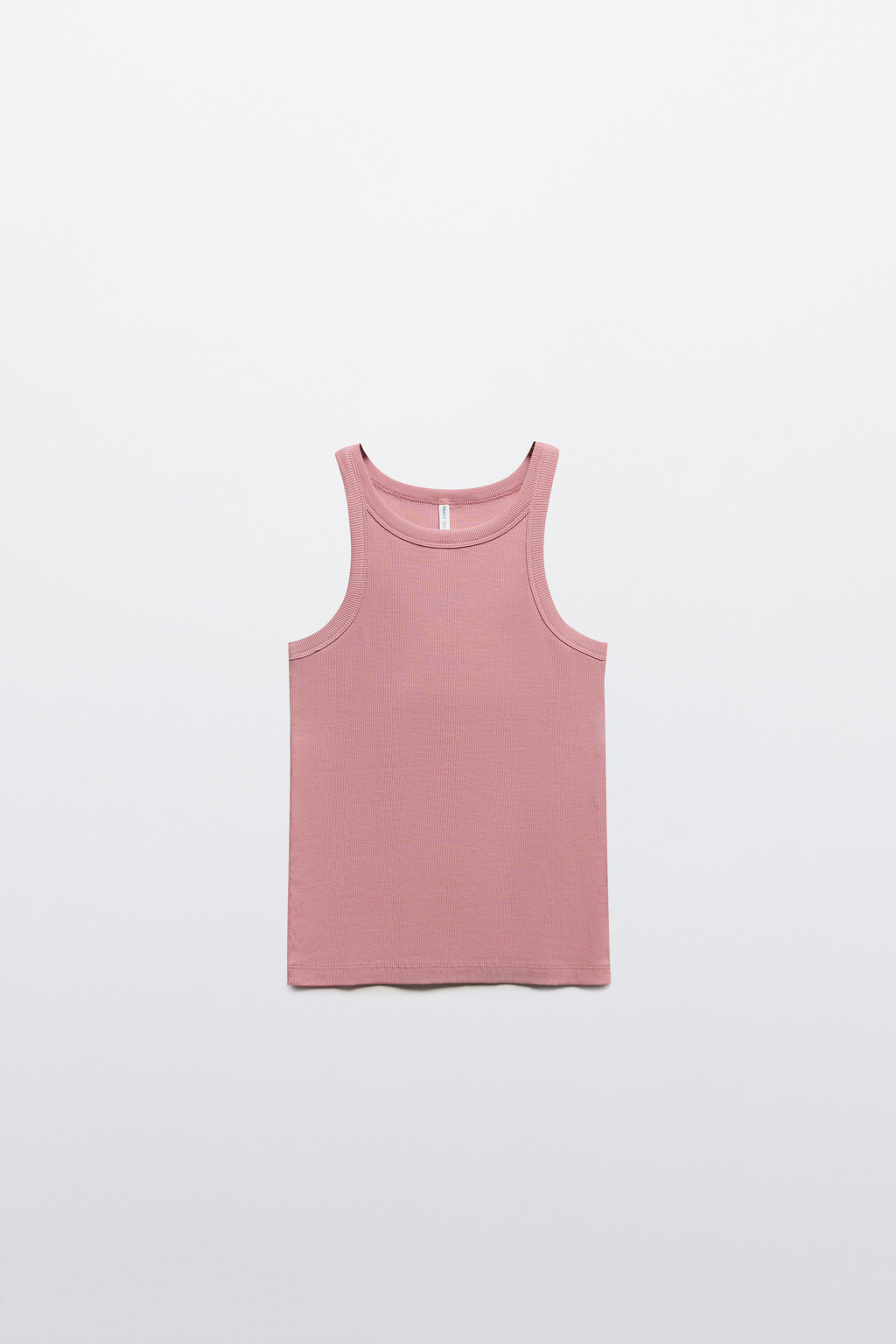 Майка TANKTOP облегающая в рубчик - цвет розовый - 7