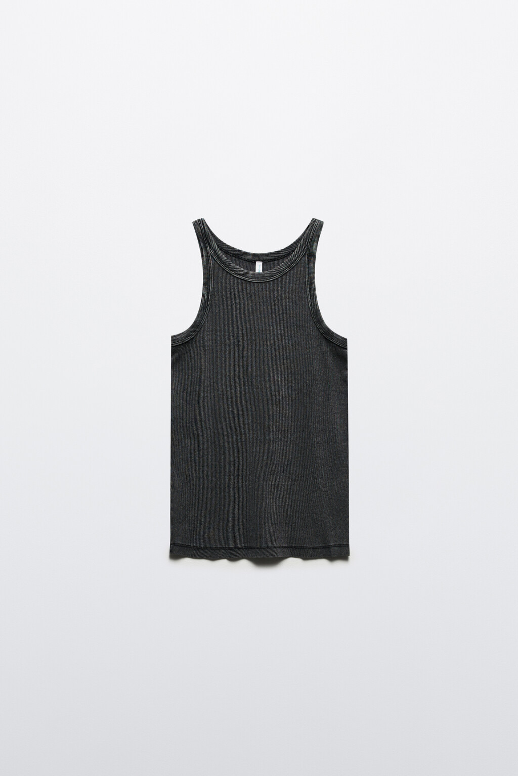 Майка TANKTOP облегающая с вареным эффектом - цвет серый - 7