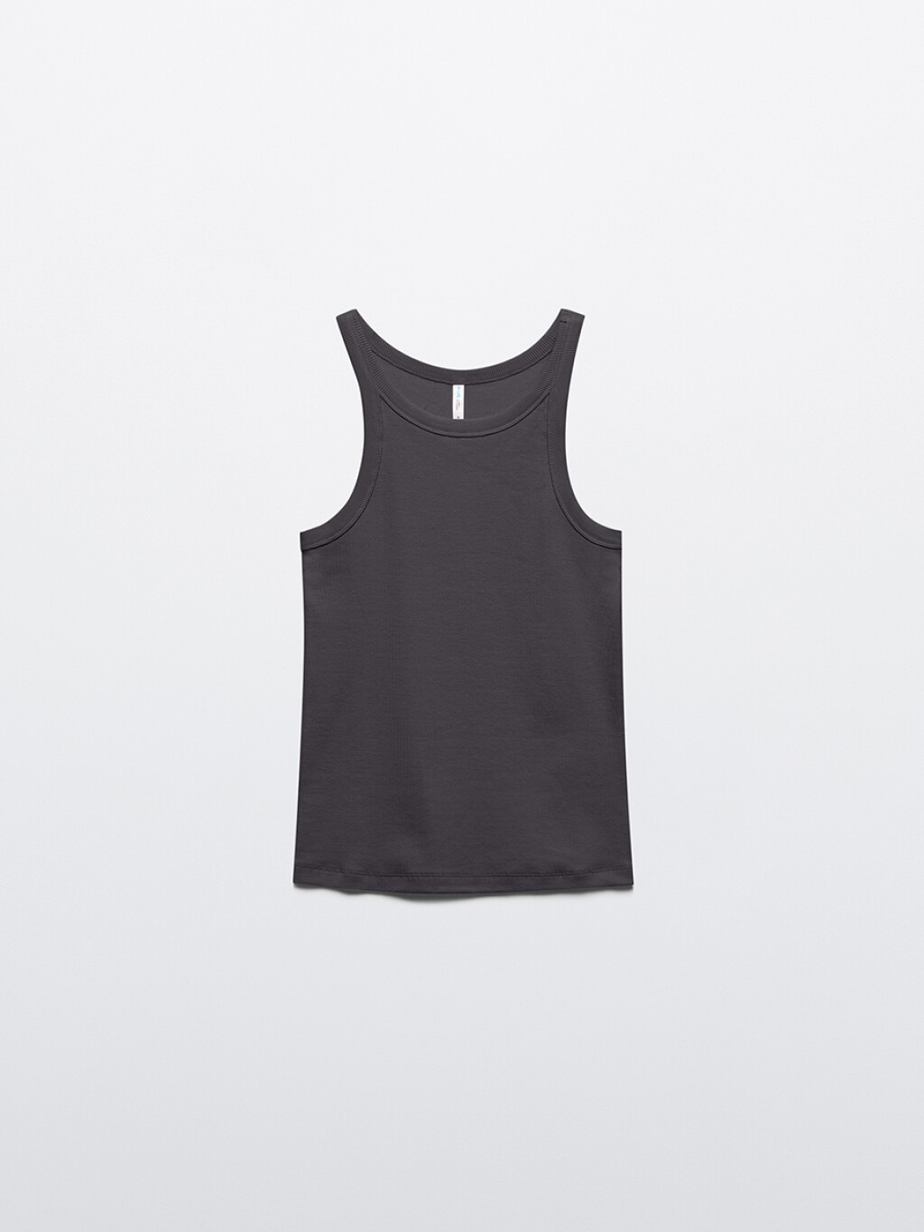 Майка TANKTOP облегающая в рубчик - цвет серый - 8