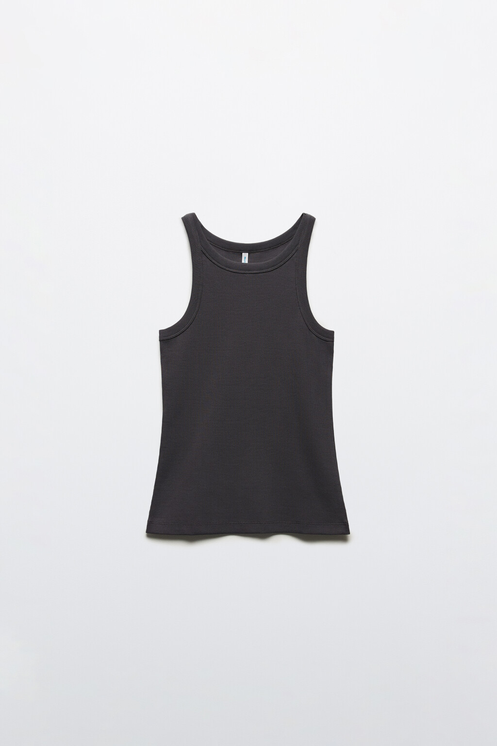 Майка TANKTOP облегающая в рубчик - цвет серый - 8