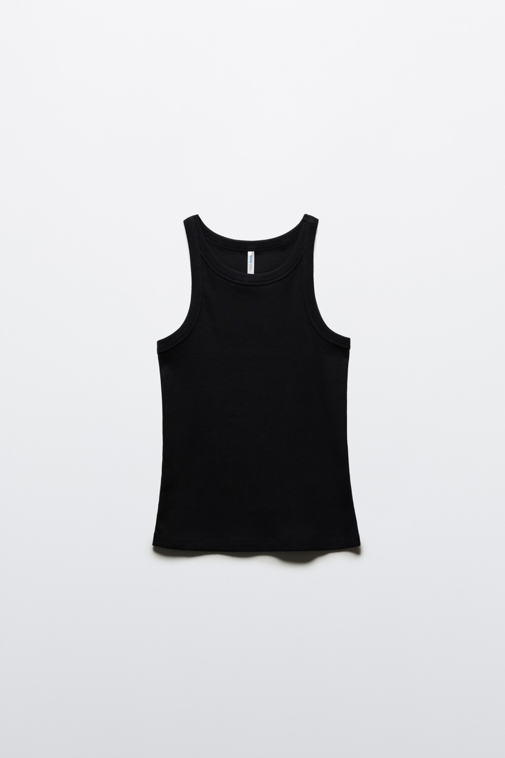 Майка TANKTOP облегающая в рубчик - цвет черный - 8