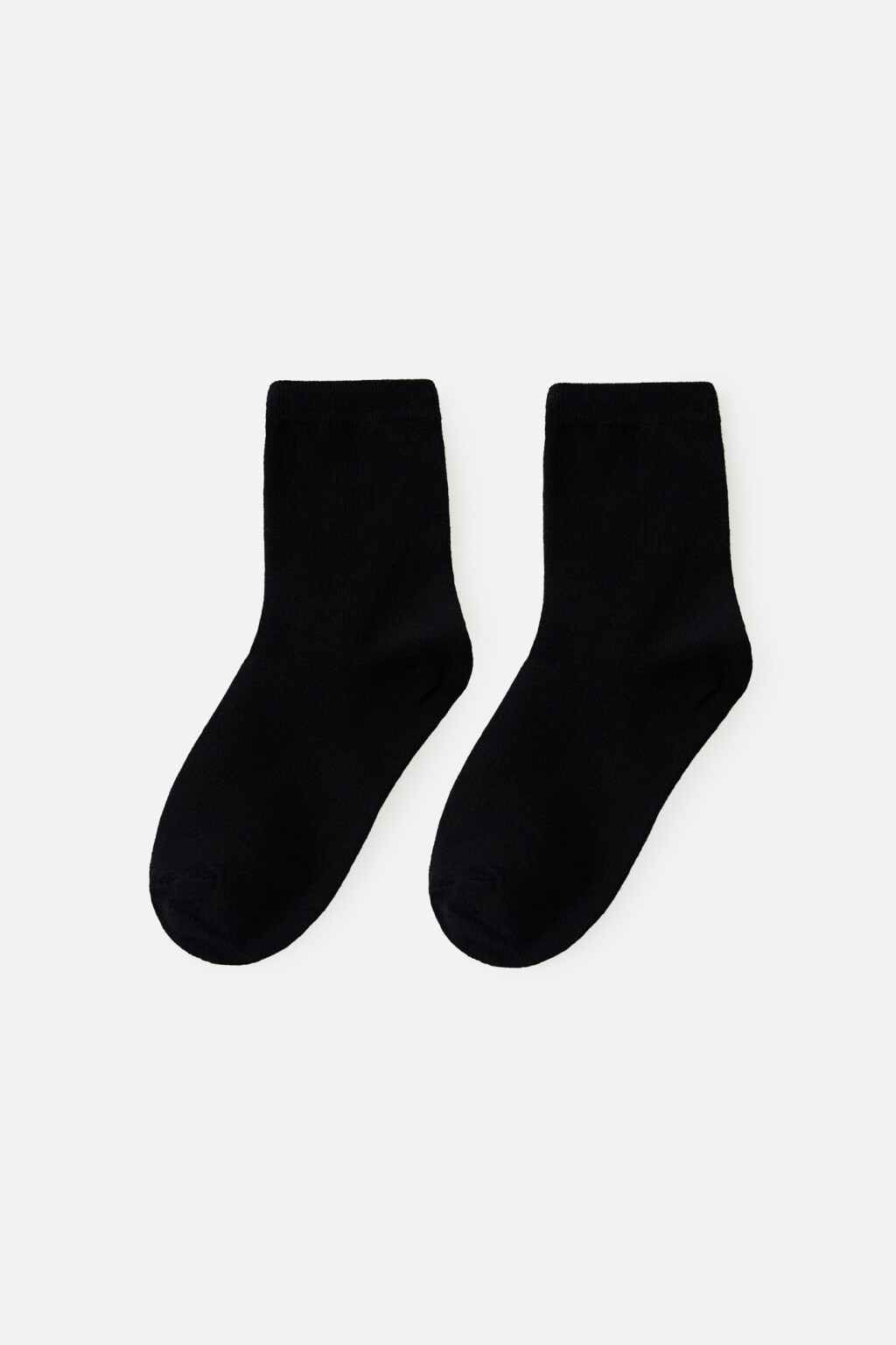 Носки хлопковые высокие - цвет черный - 2