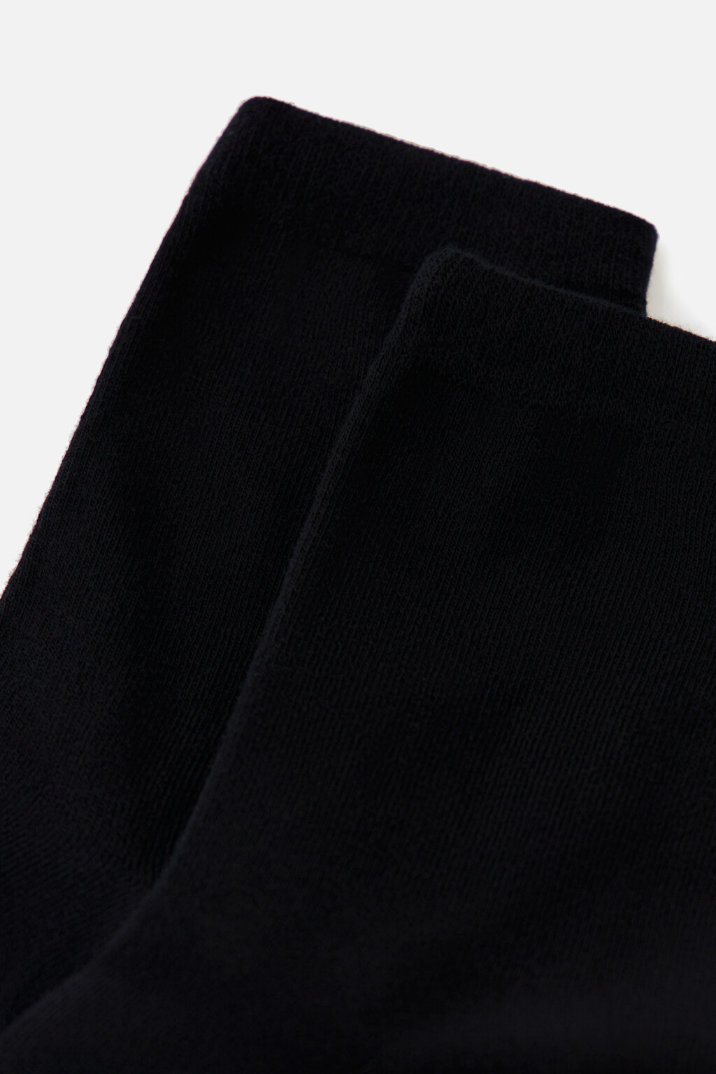 Носки хлопковые высокие - цвет черный - 4