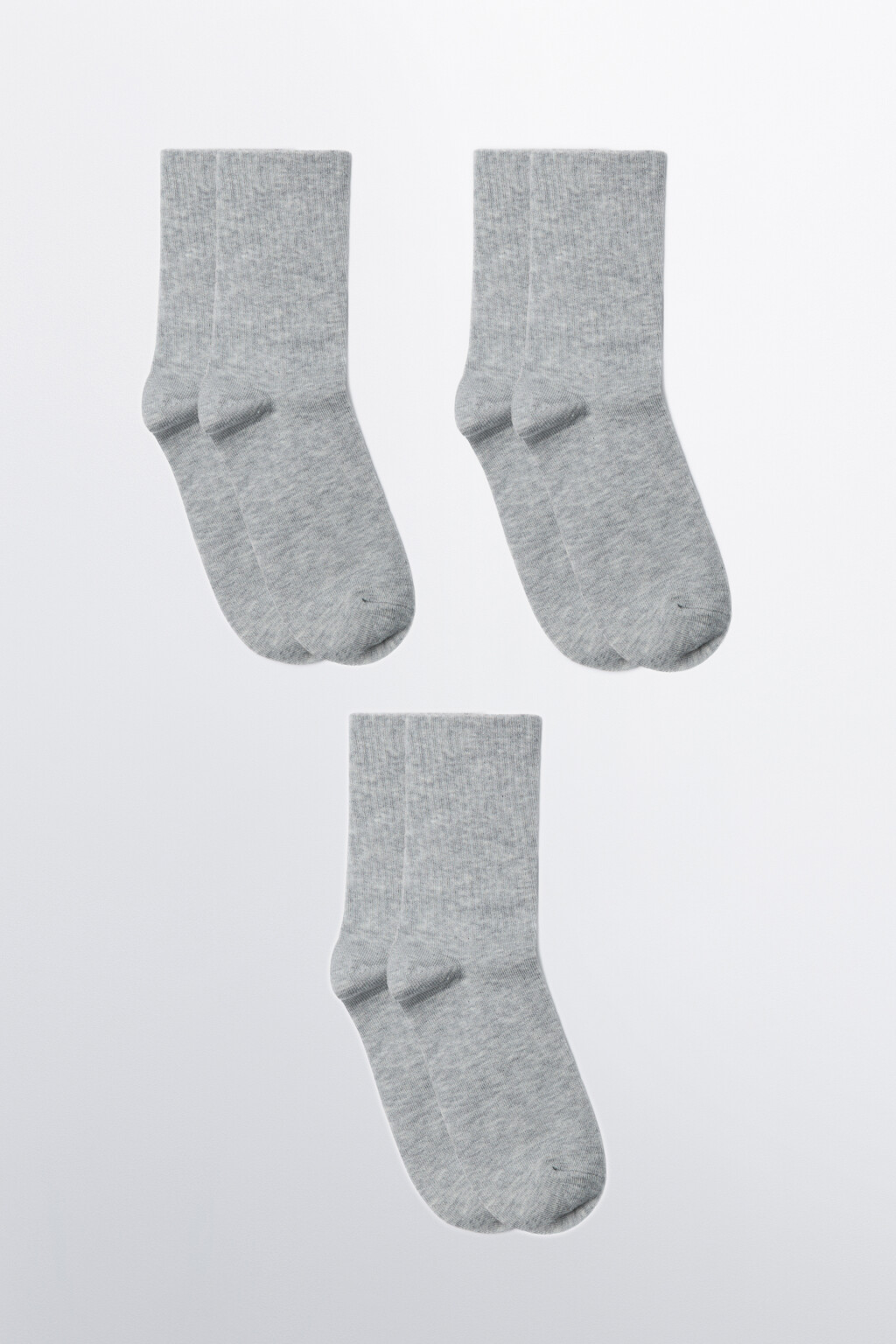 набор носков женских (3 пары) - цвет серый - 1