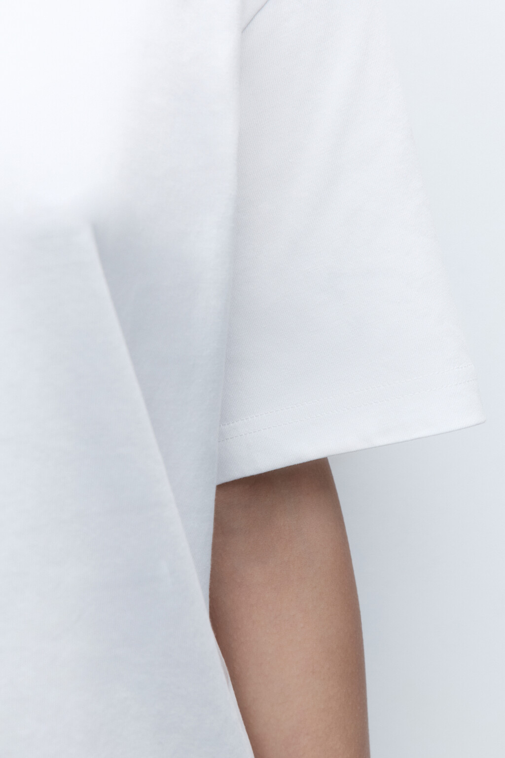 Футболка TBIG оверсайз базовая - цвет белый - 7