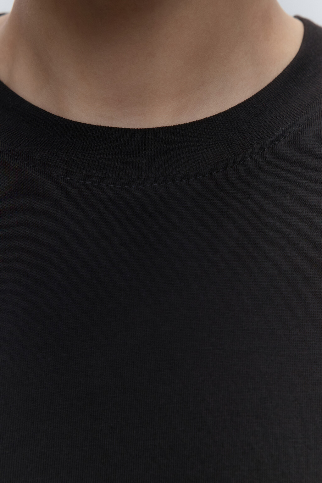 Футболка TBIG оверсайз базовая - цвет черный - 6