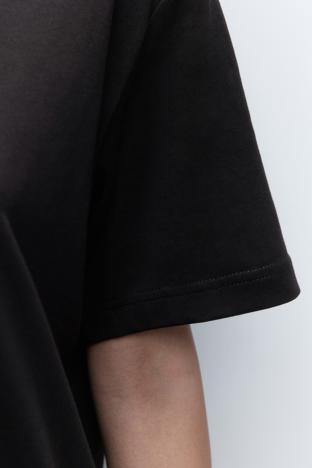 Футболка TBIG оверсайз базовая - цвет черный - 7