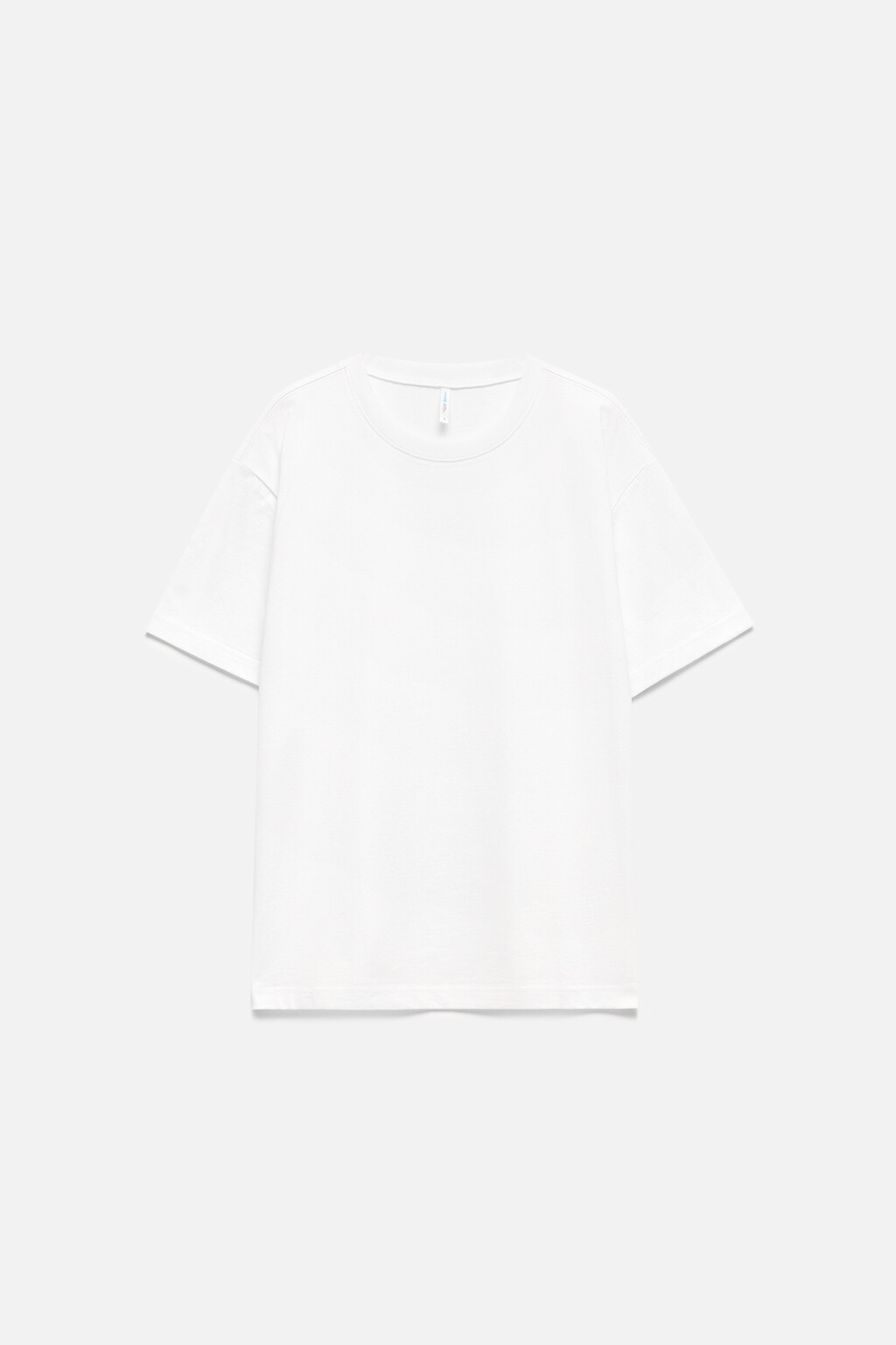 Футболка TBIG оверсайз хлопковая базовая - цвет белый - 8