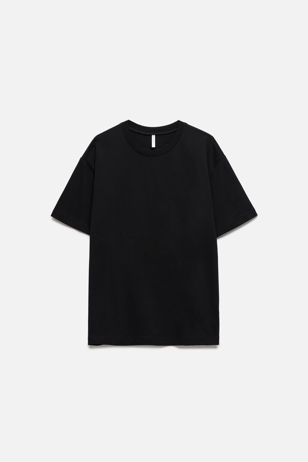 Футболка TBIG оверсайз хлопковая базовая - цвет черный - 8