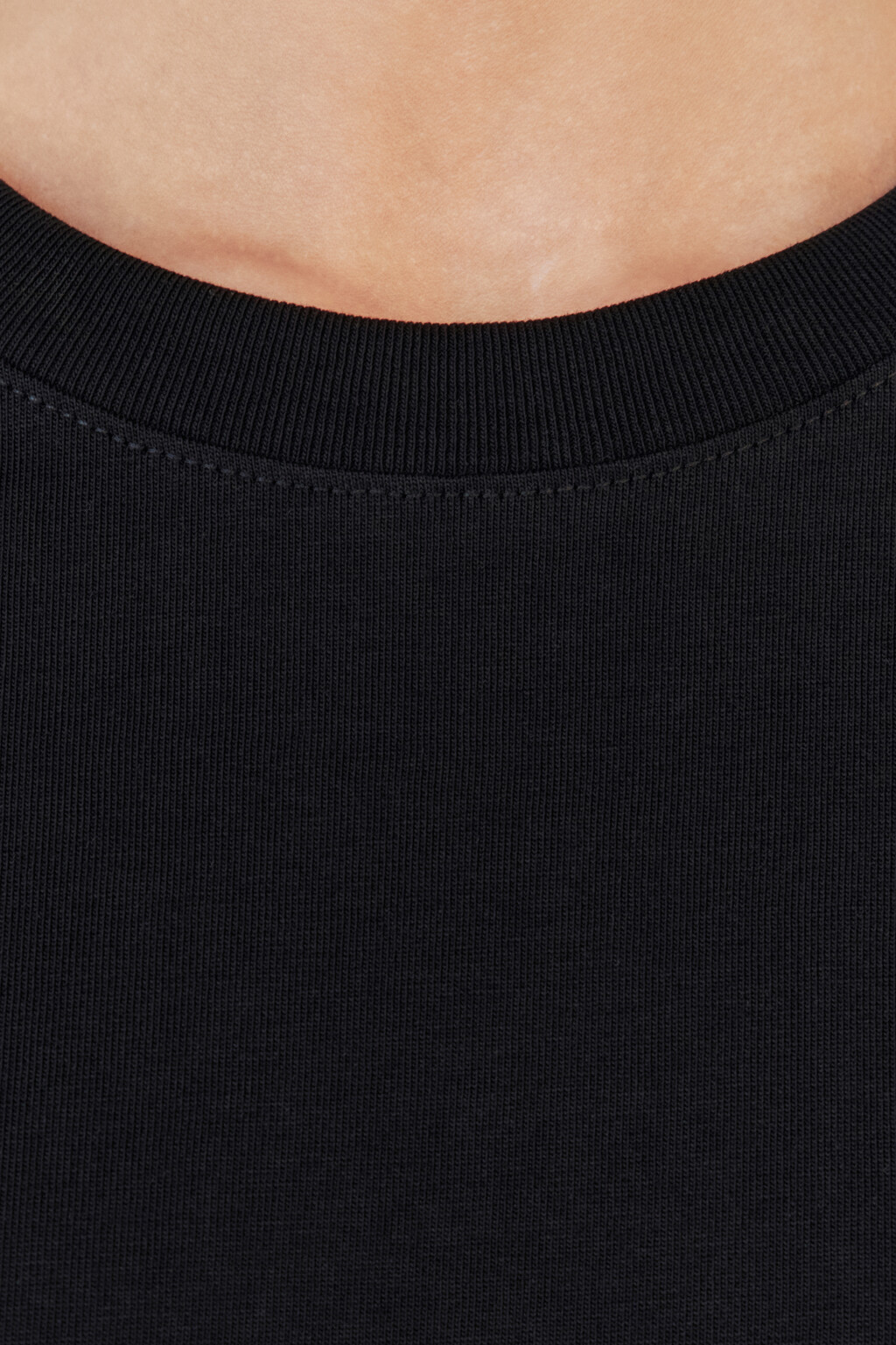 Футболка TBIG оверсайз хлопковая базовая - цвет черный - 6